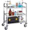 Tier Stainless Steel Mobile Lab Cart Capacity Medical Clinic Utility Cart 3