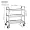 Tier Stainless Steel Mobile Lab Cart Capacity Medical Clinic Utility Cart 4