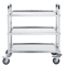 Tier Stainless Steel Mobile Lab Cart Capacity Medical Clinic Utility Cart 9