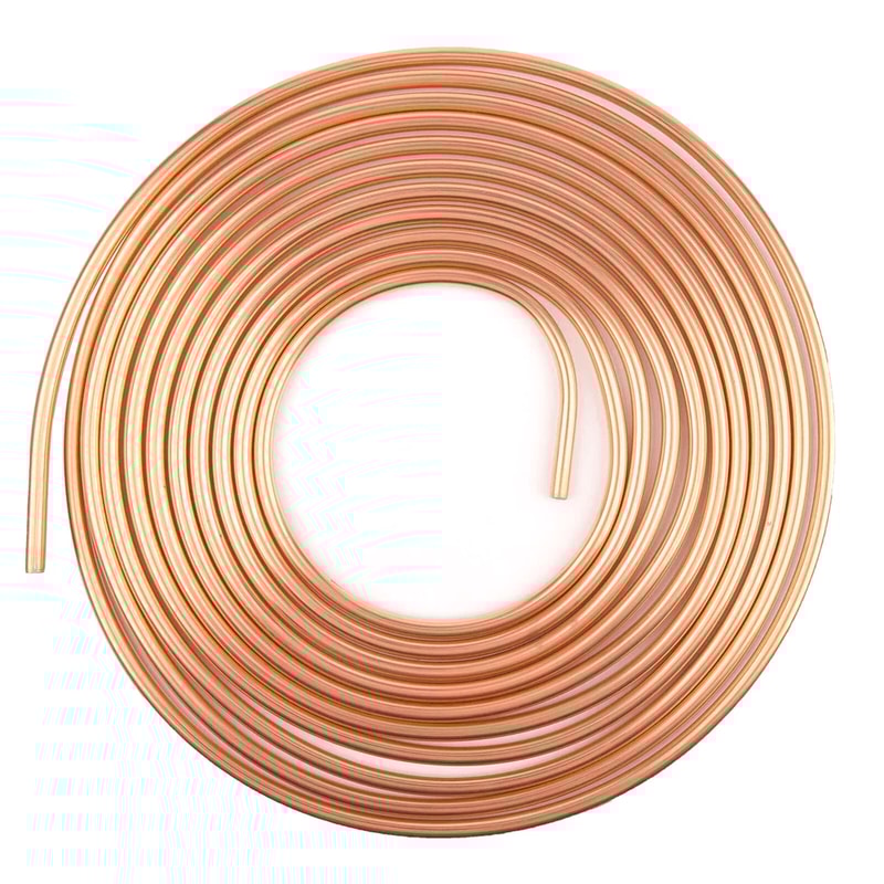 Copper Nickel Brake Line Kit Roll With Fittings For Durable Corrosion Resistant Repair 0