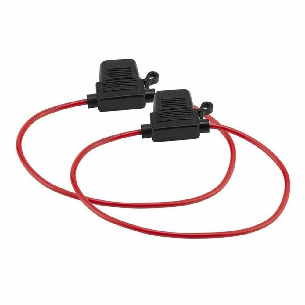 Gauge Inline ATCATO Fuse Holder With AMP Blade Fuse Cover 0