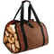 Heavy Duty Waxed Canvas Firewood Log Carrier Tote For Fireplace 0