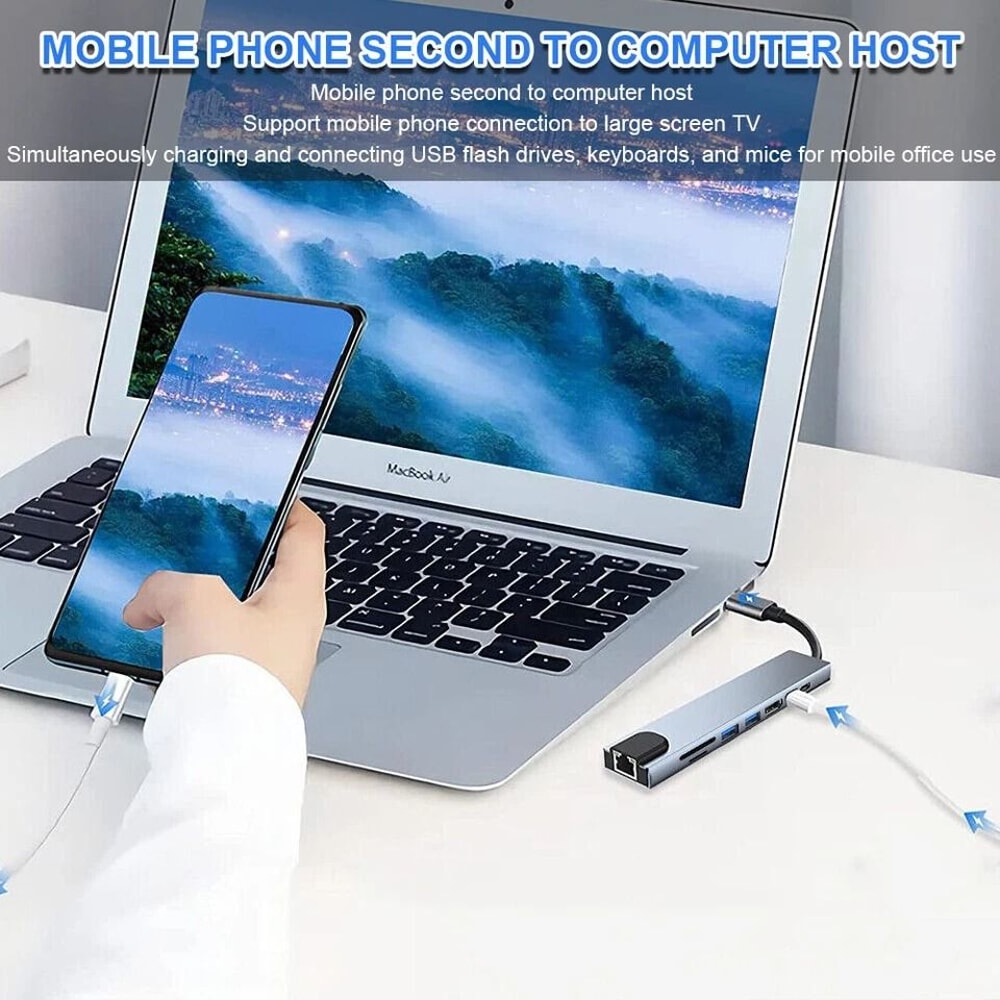 USB C Multiport Adapter Hub With HDMI PD Fast Charging 2