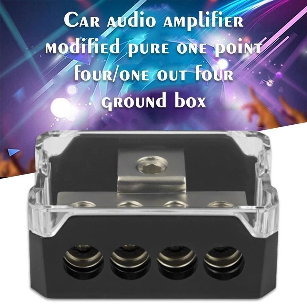 Power Ground Amp Distribution Block Gauge Input Gauge Output Durable For Automotive Audio Systems 5