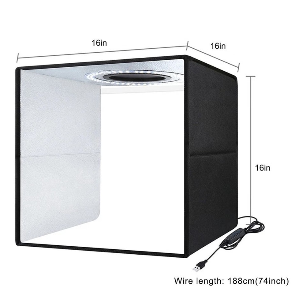 Large LED Light Box Photo Tent Dimmable Photography Studio Lighting Kit For Professional Shoots 5