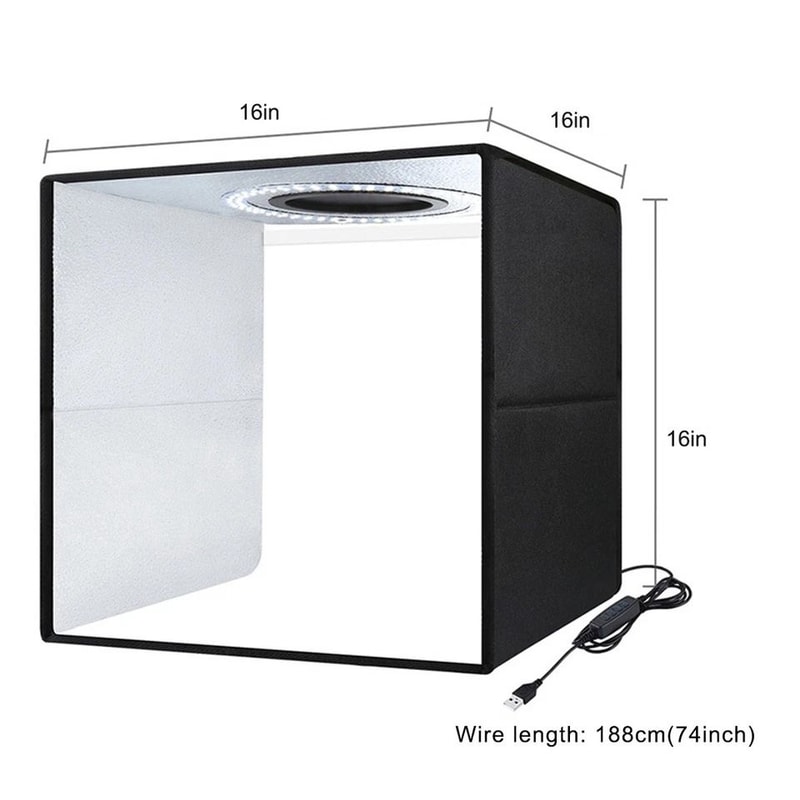 Large LED Light Box Photo Tent Dimmable Photography Studio Lighting Kit For Professional Shoots 5