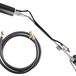 portable propane torch weed burner high-temperature ice & snow melter, outdoor flame thrower with hose