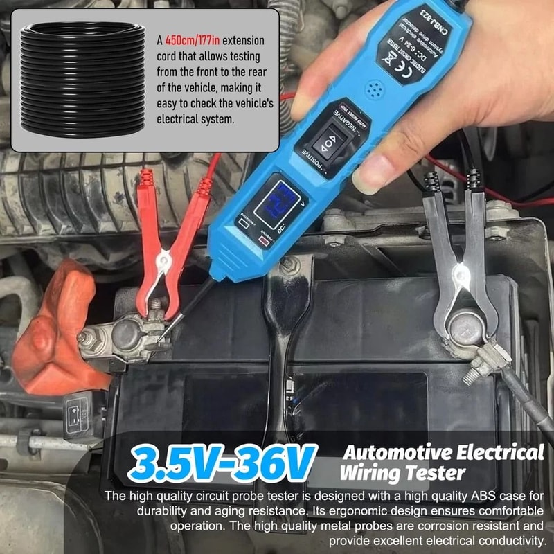 Digital Automotive Electrical Tester Probe Circuit Test Tool For Car Power And Battery 1