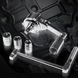 torsional torque multiplier wrench lug nut remover set with sockets for effortless tire changes