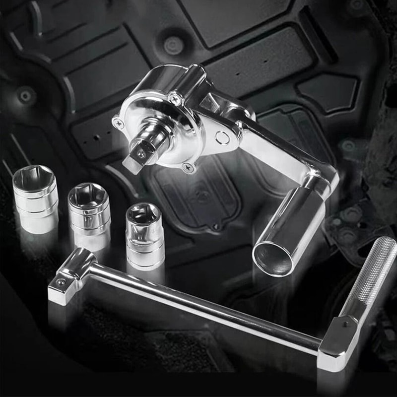 Torsional Torque Multiplier Wrench Lug Nut Remover Set With Sockets For Effortless Tire Changes 0