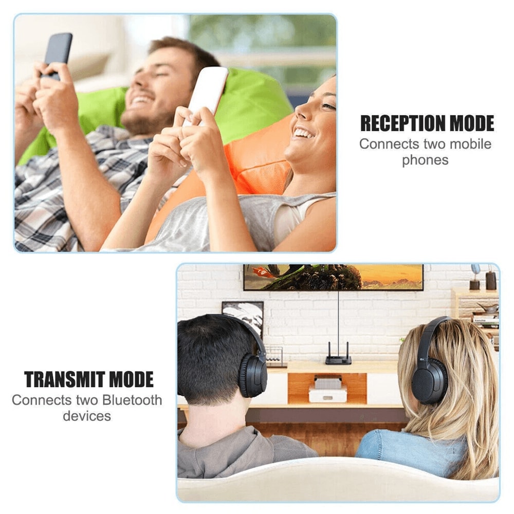 Bluetooth Audio Adapter Long Range Wireless Transmitter Receiver For TV And Stereo 12
