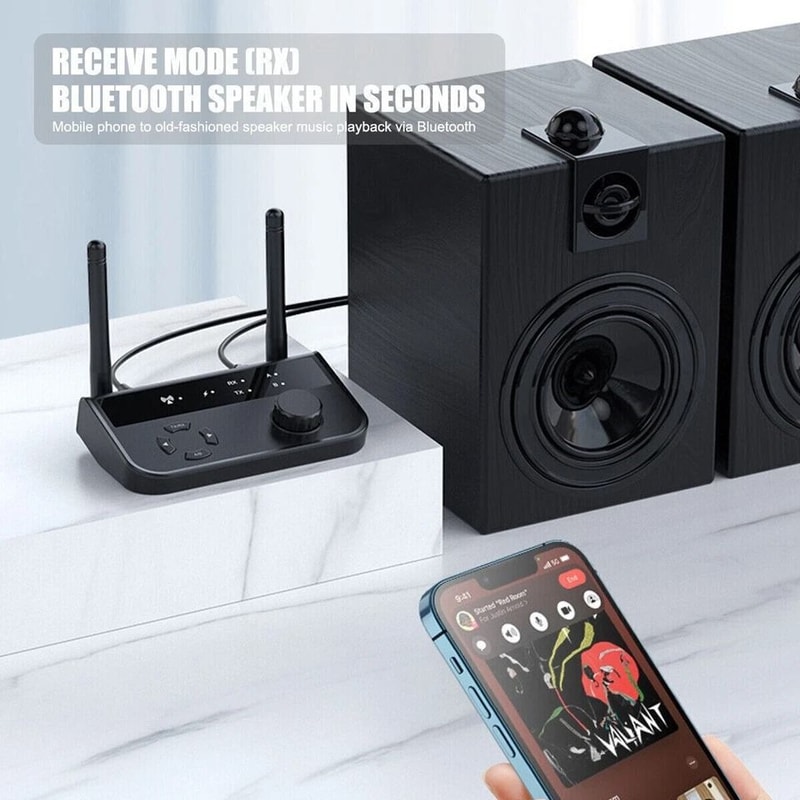 Bluetooth Audio Adapter Long Range Wireless Transmitter Receiver For TV And Stereo 7