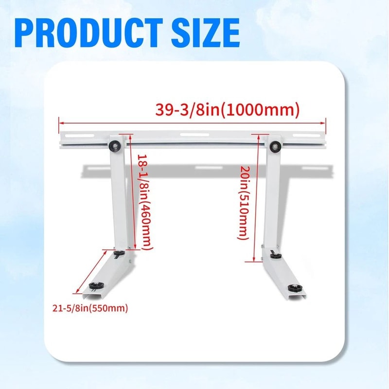 Universal Mini Split Wall Mount Bracket Heavy Duty AC Support 1