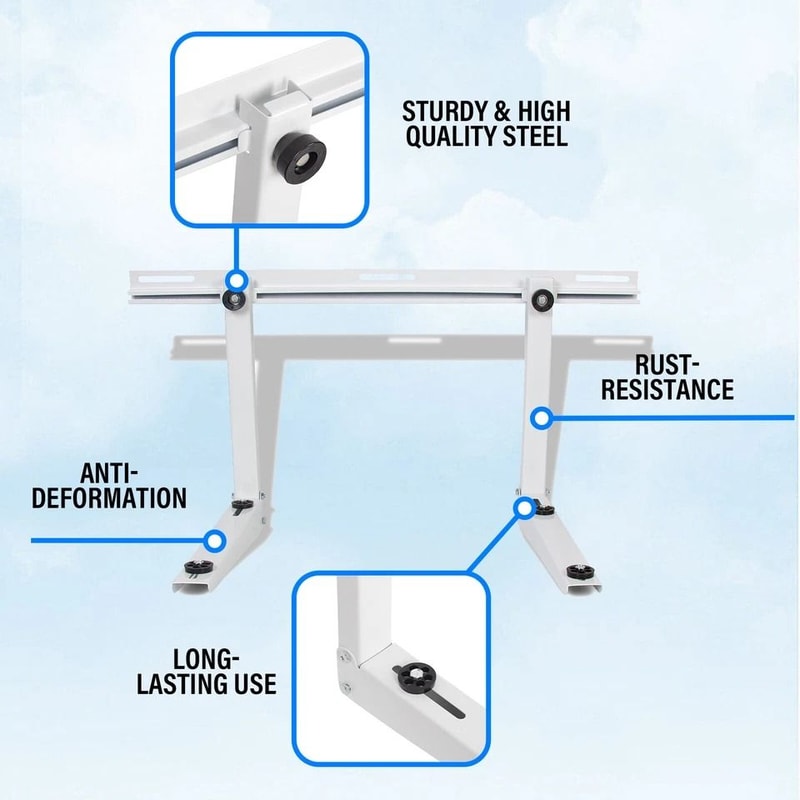 Universal Mini Split Wall Mount Bracket Heavy Duty AC Support 2