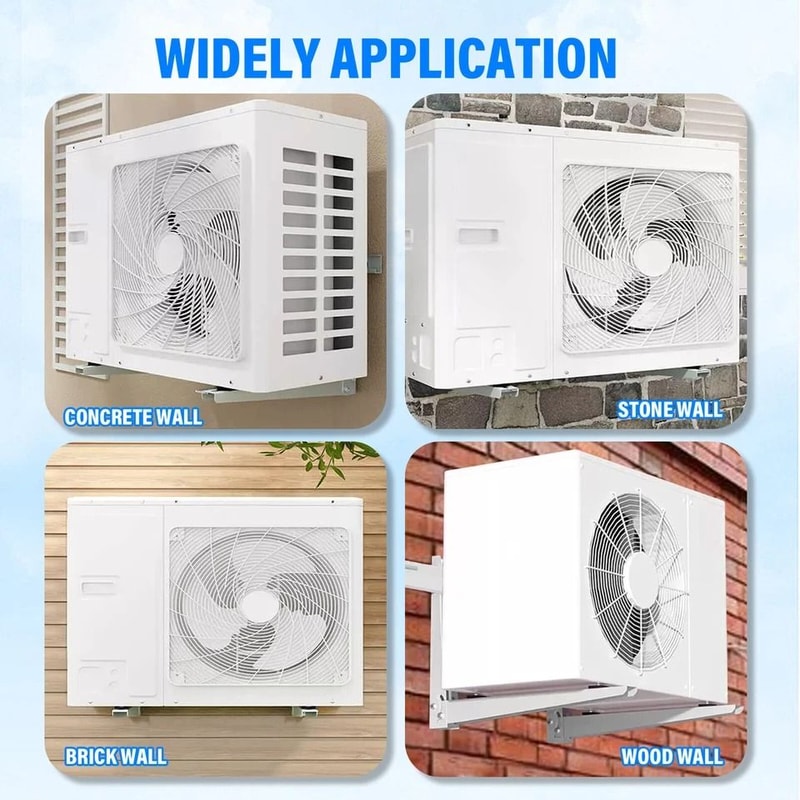 Universal Mini Split Wall Mount Bracket Heavy Duty AC Support 3