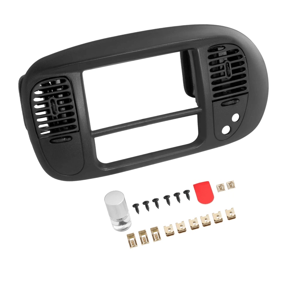 Matte Black Center Dash Radio Bezel For Ford Expedition Replacement Dash Panel With Air Vents 5