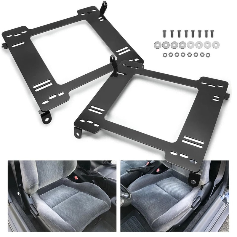 HeavyDuty Racing Seat Brackets For Honda Civic EG Acura Integra Driver Passenger Set 2