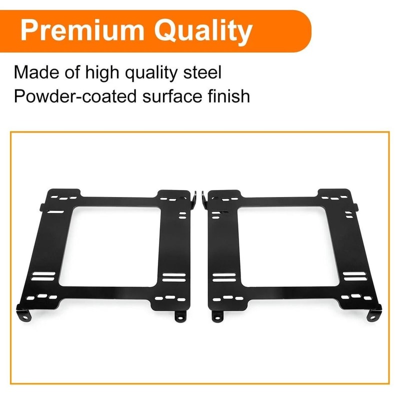 HeavyDuty Racing Seat Brackets For Honda Civic EG Acura Integra Driver Passenger Set 3