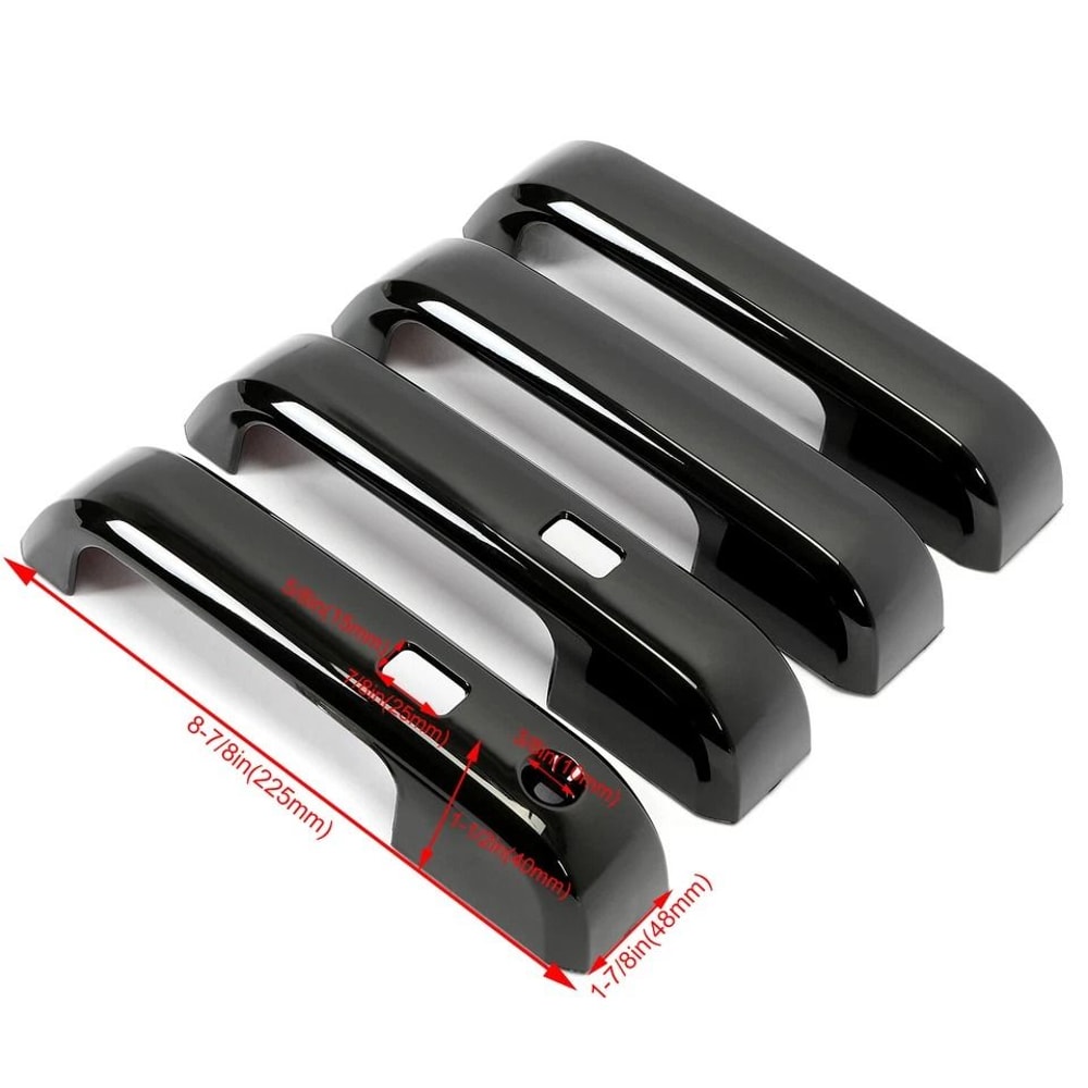 Gloss Black Door Handle Covers For Ford Super Duty 1