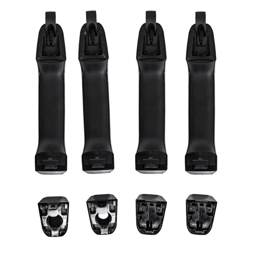 Gloss Black Door Handle Set For Chevy Silverado 1