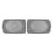 Speaker Grille Pair Dark Gray Rear Cover Interior Trim Replacement 2