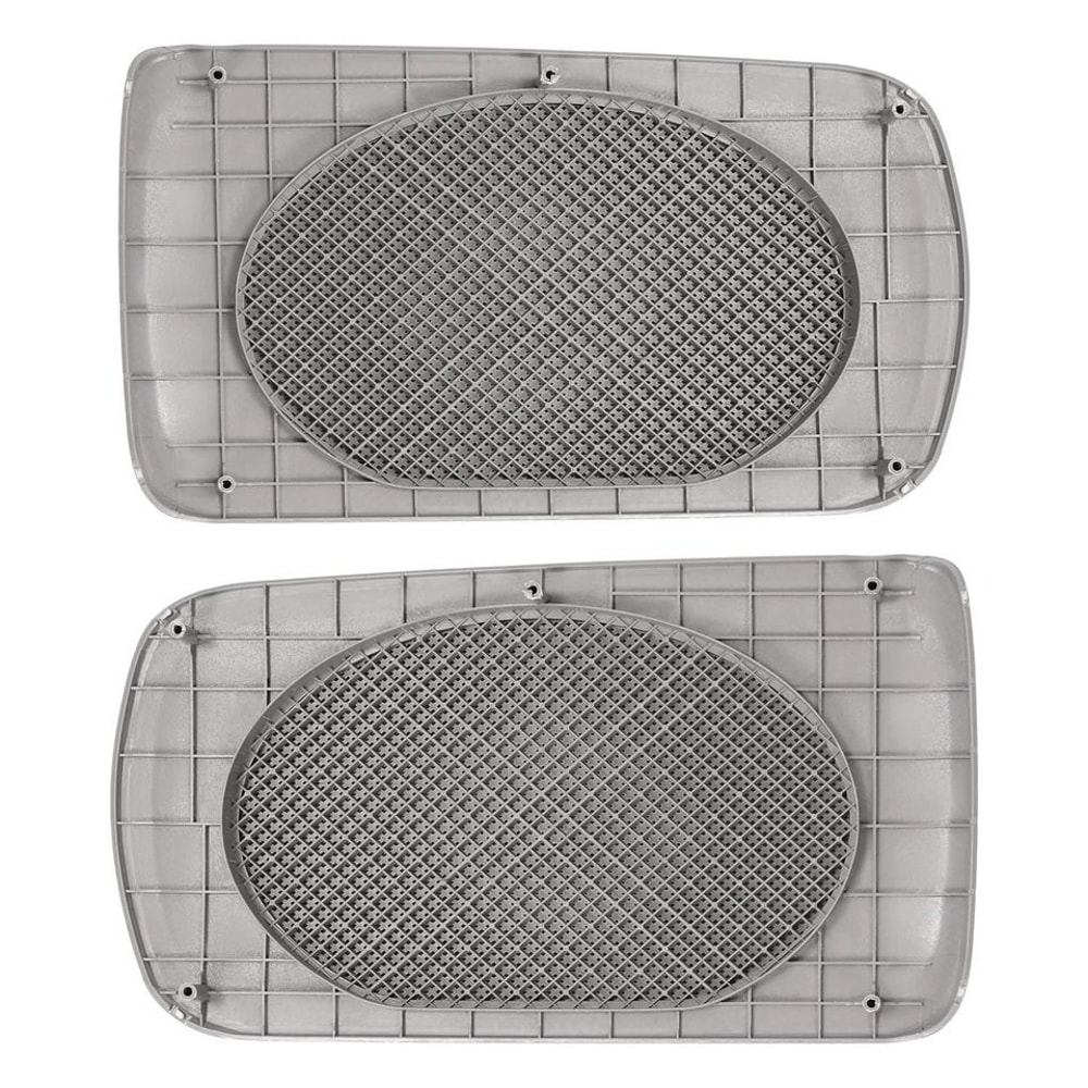 Speaker Grille Pair Dark Gray Rear Cover Interior Trim Replacement 5