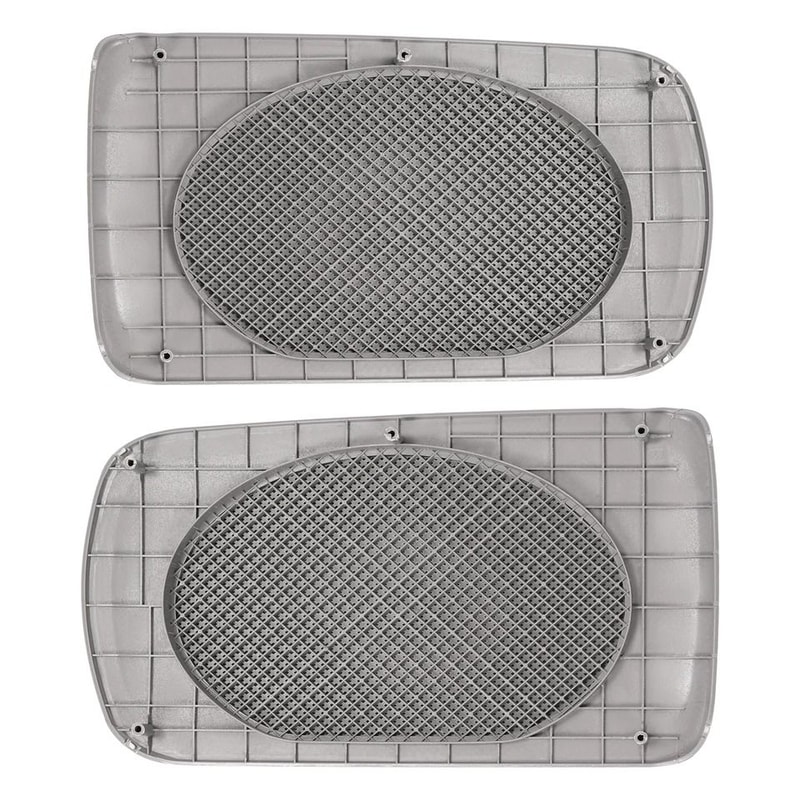 Speaker Grille Pair Dark Gray Rear Cover Interior Trim Replacement 5