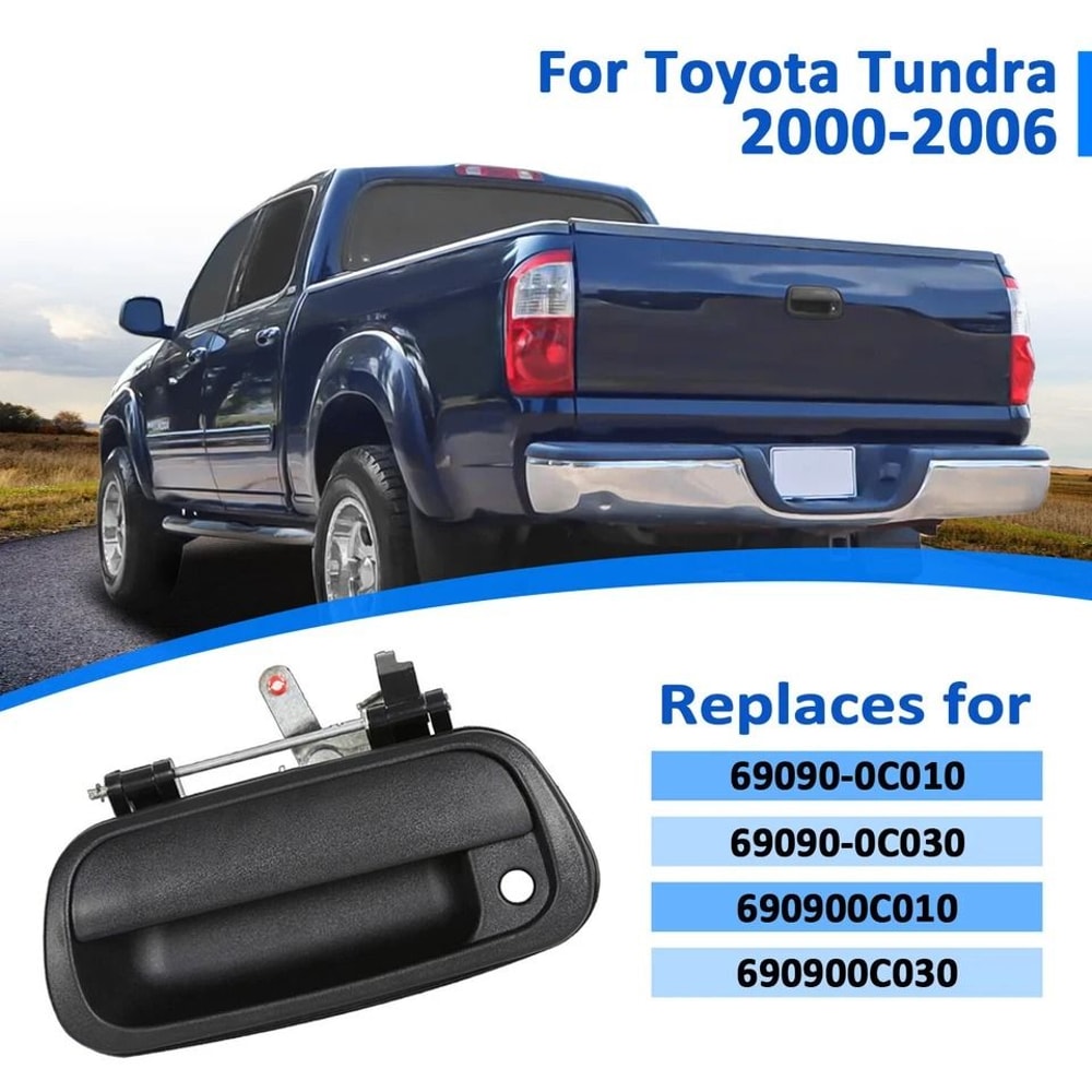 Toyota Tundra Tailgate Handle Replacement Black Pickup Latch With Keyhole 1