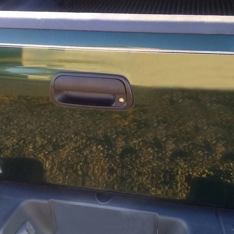 Toyota Tundra Tailgate Handle Replacement Black Pickup Latch With Keyhole 8