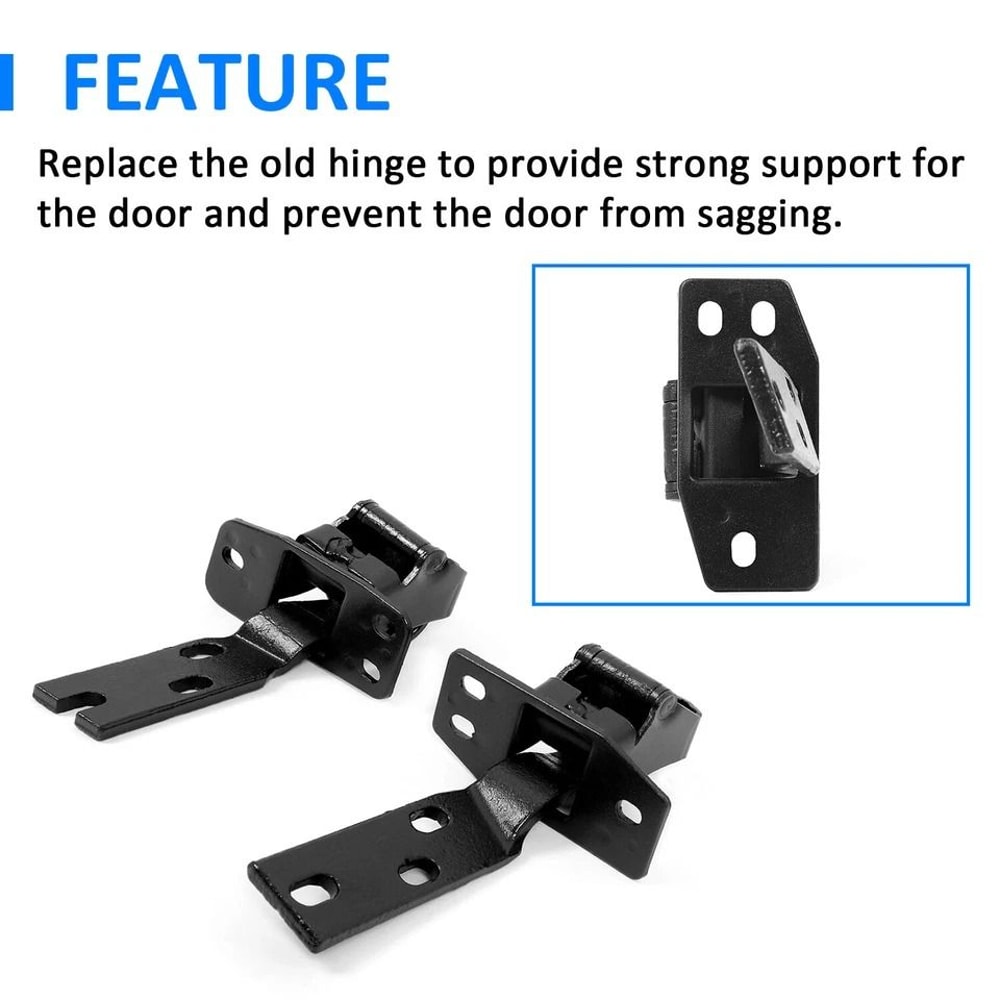 Driver Side Door Hinges For Chevy Pickup Truck Heavy Duty Upper Lower Replacement 2