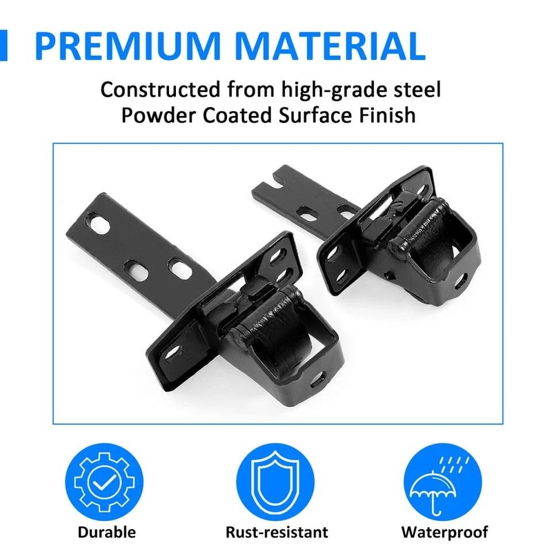 Driver Side Door Hinges For Chevy Pickup Truck Heavy Duty Upper Lower Replacement 3