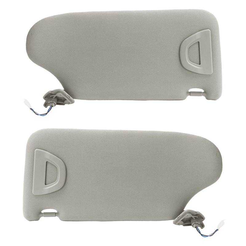 Gray Sun Visor Replacement With Light For Front Left Right 9