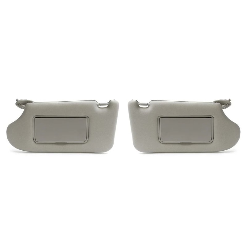 Gray Sun Visor Replacement With Light For Front Left Right 3