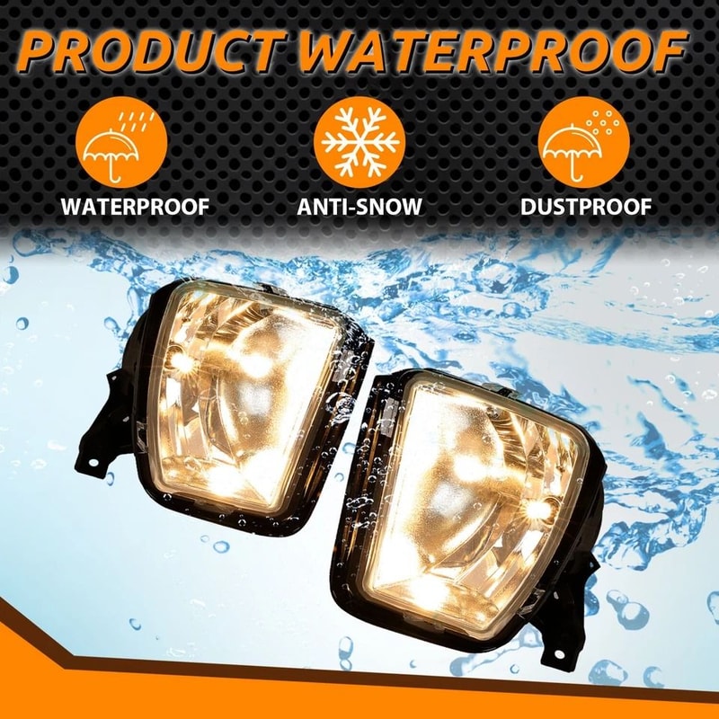 Dodge Ram Fog Lights Replacement Kit With Bulbs Driver Passenger 1