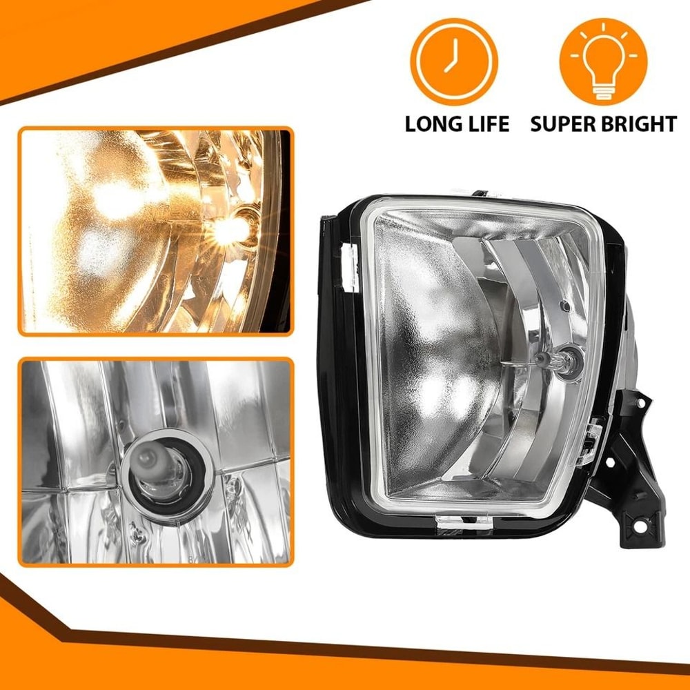 Dodge Ram Fog Lights Replacement Kit With Bulbs Driver Passenger 5