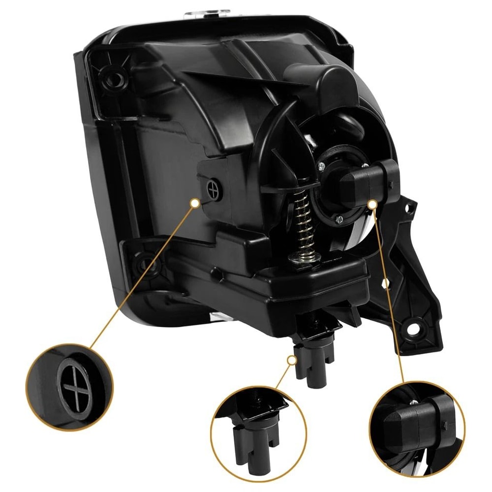 Dodge Ram Fog Lights Replacement Kit With Bulbs Driver Passenger 10