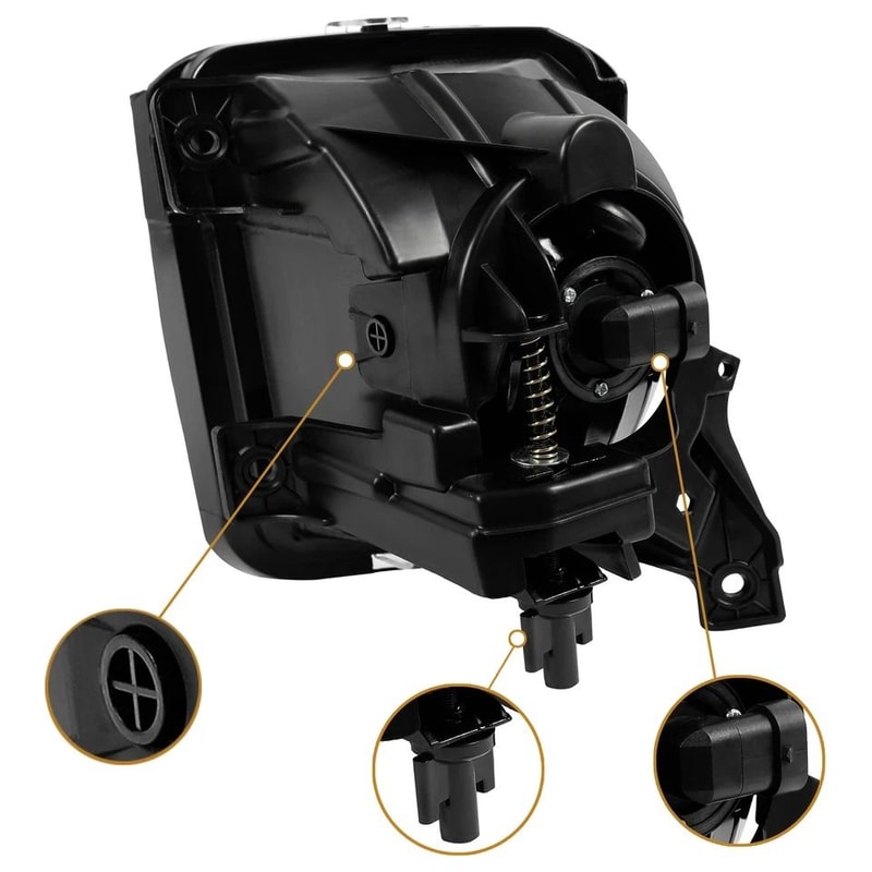 Dodge Ram Fog Lights Replacement Kit With Bulbs Driver Passenger 10