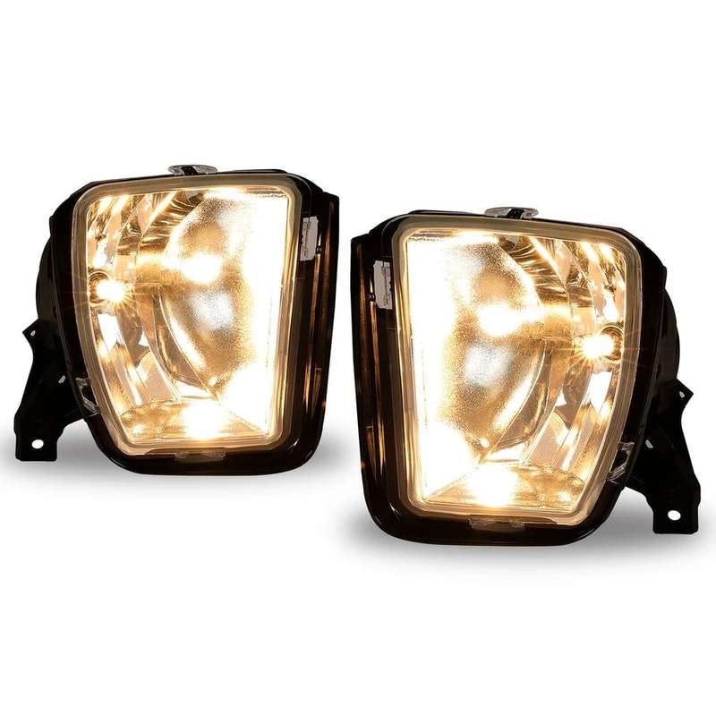 Dodge Ram Fog Lights Replacement Kit With Bulbs Driver Passenger 7