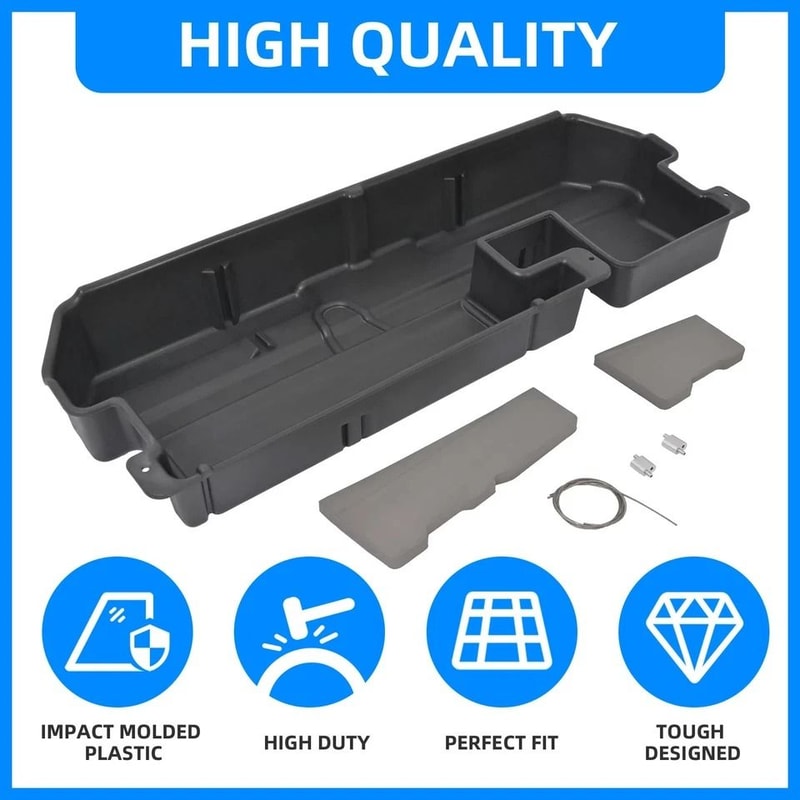 Toyota Tundra Underseat Storage Box Organizer Double Cab Hidden Truck Storage 2