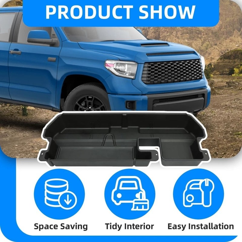 Toyota Tundra Underseat Storage Box Organizer Double Cab Hidden Truck Storage 3