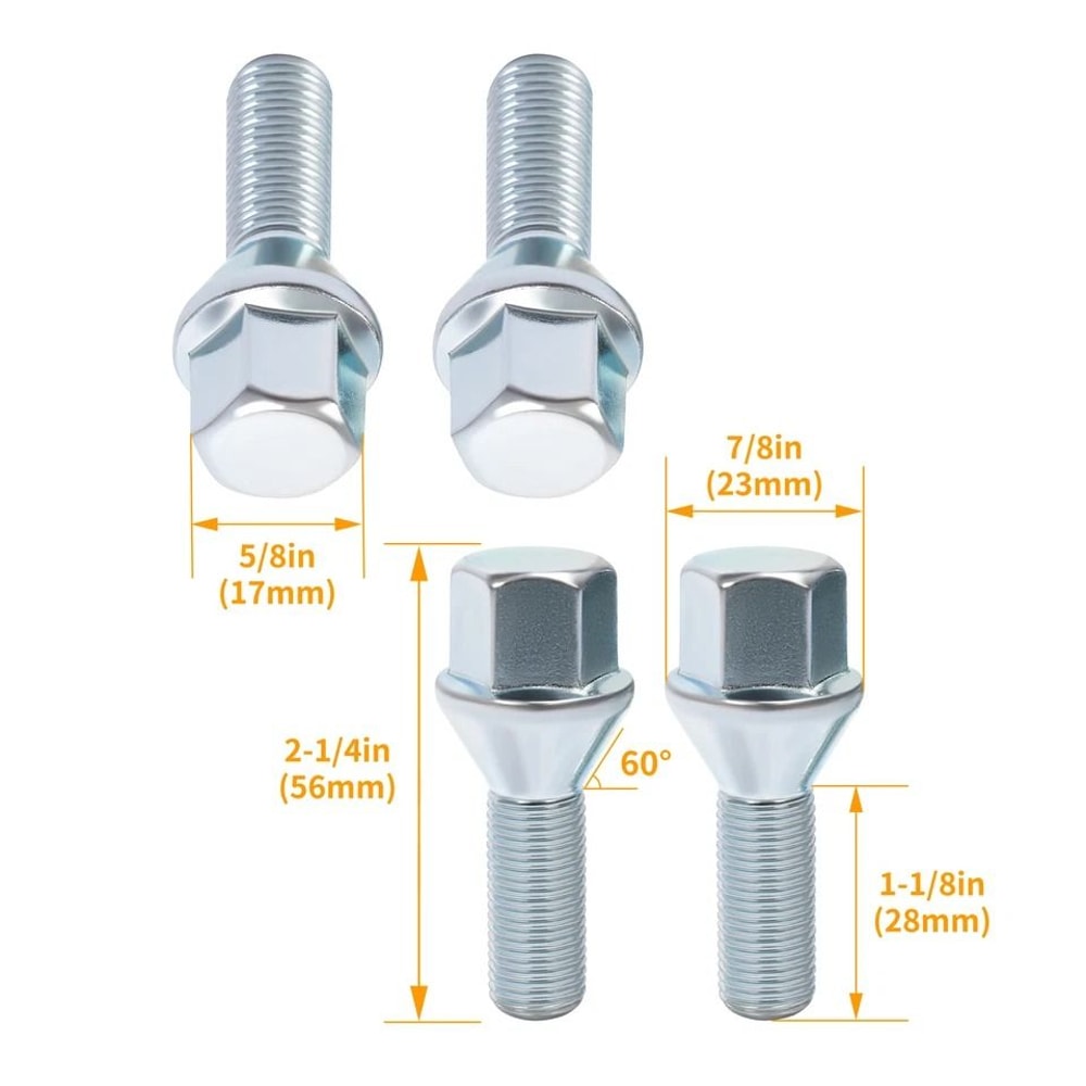 HeavyDuty Lug Stud Set Wheel Spacer Lug Studs For Jeep Renegade Ram ProMaster 1