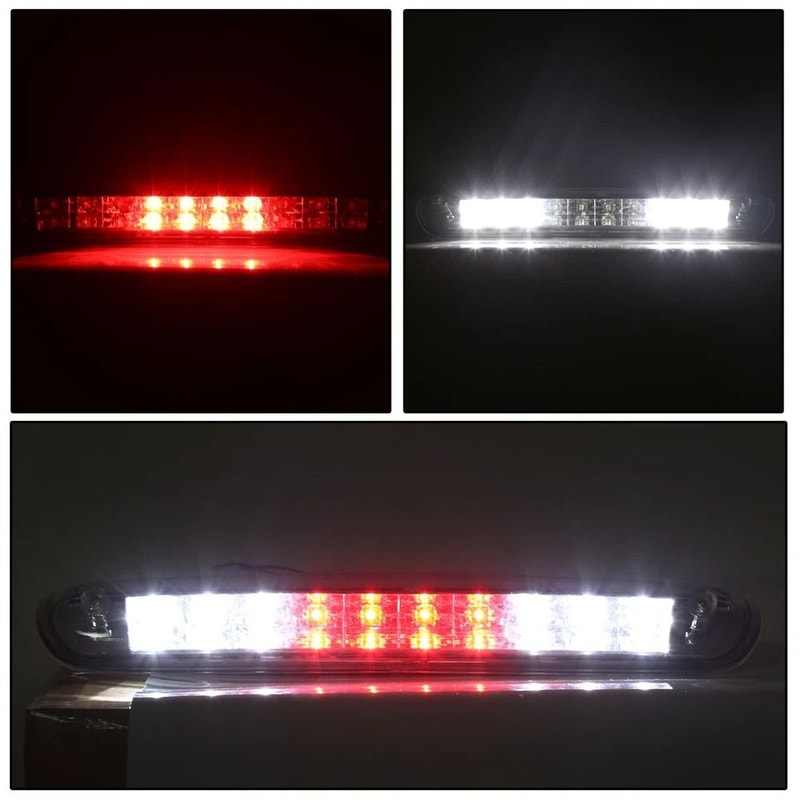 Chrome LED Third Brake Light For Chevy Silverado GMC Sierra Clear Lens High Mount Stop Lamp 5