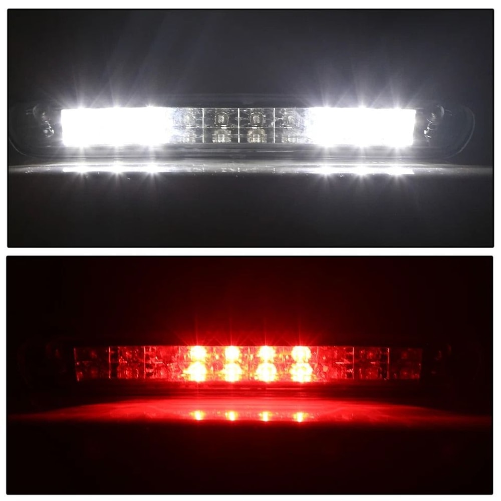 Chrome LED Third Brake Light For Chevy Silverado GMC Sierra Clear Lens High Mount Stop Lamp 6