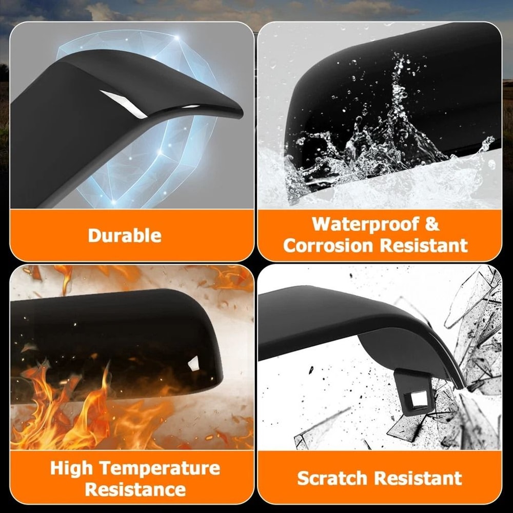 Chevy Silverado GMC Sierra Mirror Cover Caps Top Side Mirror Cover Caps For HD Trucks 6