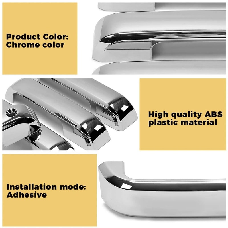 Ford Super Duty Chrome Door Handle Covers Exterior Trim Upgrade 3