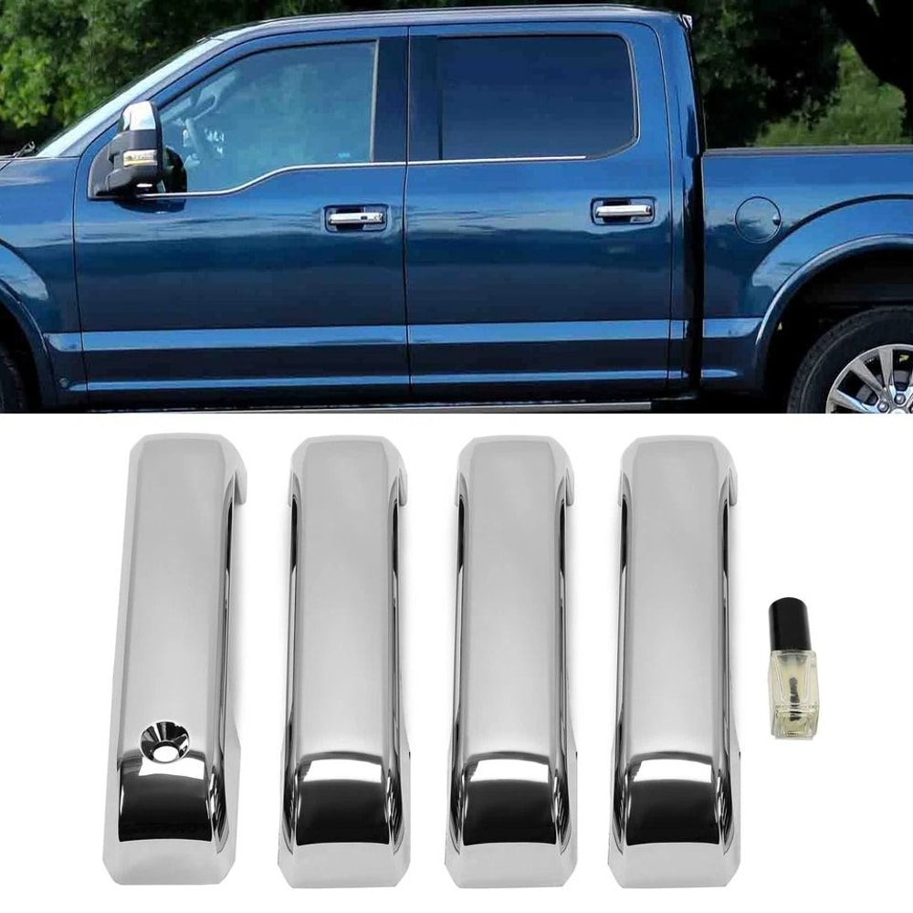 Ford Super Duty Chrome Door Handle Covers Exterior Trim Upgrade 4