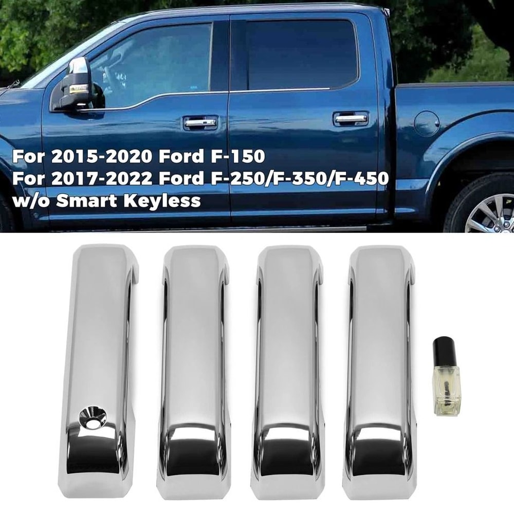Ford Super Duty Chrome Door Handle Covers Exterior Trim Upgrade 6