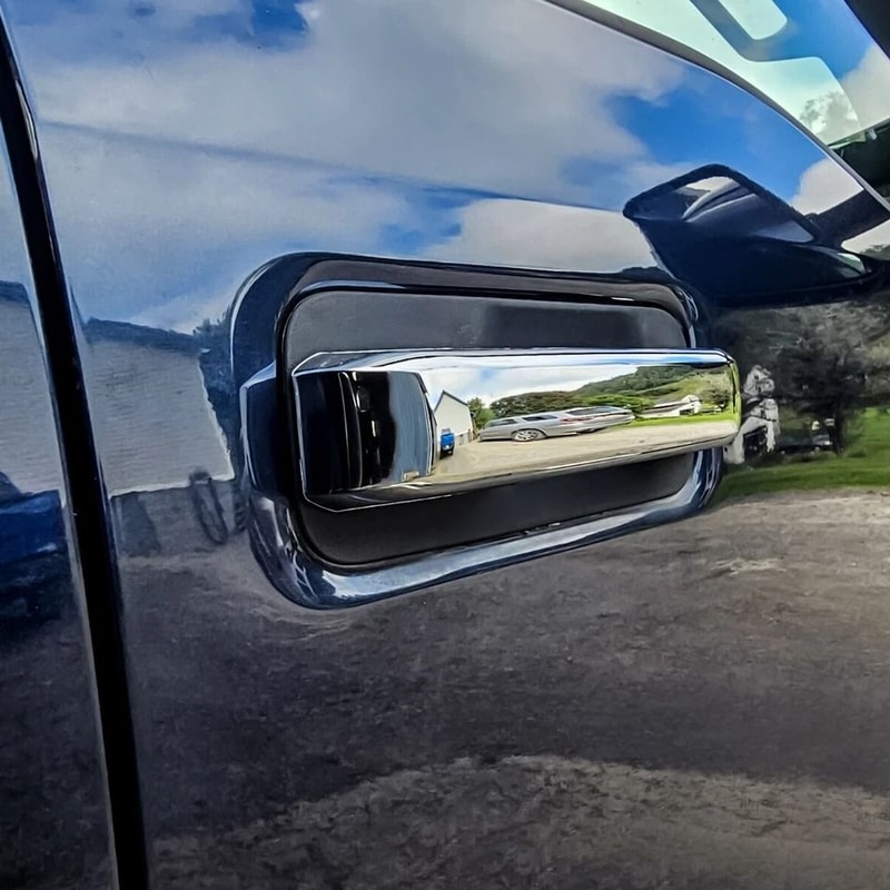 Ford Super Duty Chrome Door Handle Covers Exterior Trim Upgrade 8