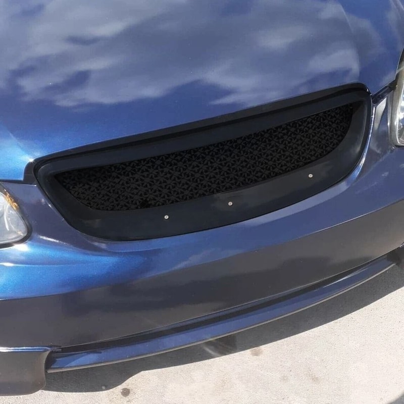 Glossy Black Metal Mesh Front Hood Grill For Toyota Corolla 9