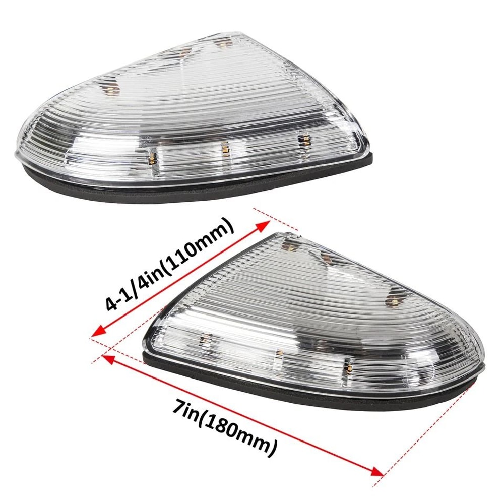 Mirror Turn Signal Puddle Lamps For Dodge Ram LED Indicator Lights Left Right 1